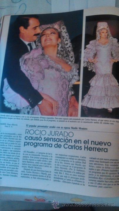 Coleccionismo de Revistas y Peri&oacute;dicos: recorte rocio jurado carlos herrera