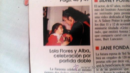 Coleccionismo de Revistas y Peri&oacute;dicos: RECORTE lola flores