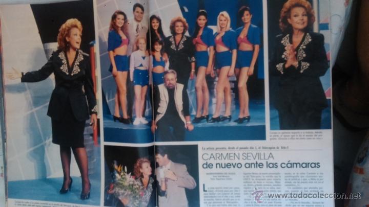 Coleccionismo de Revistas y Peri&oacute;dicos: RECORTE carmen sevilla AZAFATAS DEL TELECUPON LA ONCE