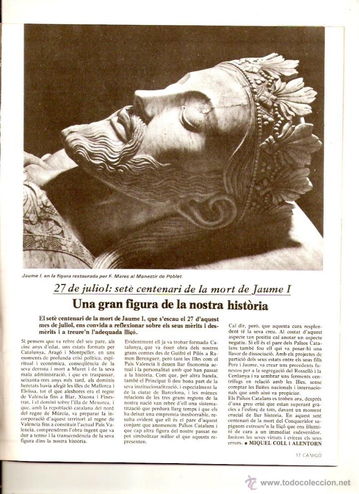 Coleccionismo de revistas y peri&oacute;dicos: A&Ntilde;O 1976 CENTENERI MORT JAUME I AUCA TRALLERO XAVIER ROMEU ESCOLA ESTIU VALENCIA PAIS VALENCIA