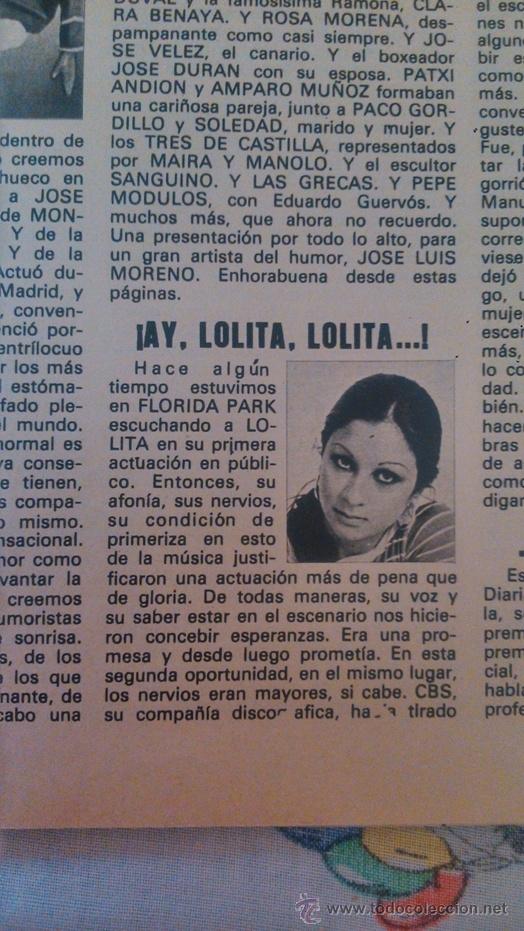Sammeln von Zeitschriften und Zeitungen: RECORTE lolita flores