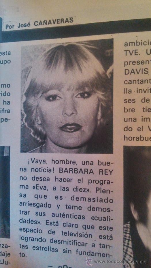 Coleccionismo de revistas y peri&oacute;dicos: recorte barbara rey