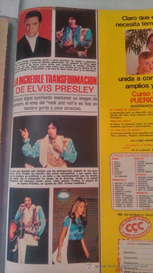 Coleccionismo de revistas y peri&oacute;dicos: RECORTE elvis presley
