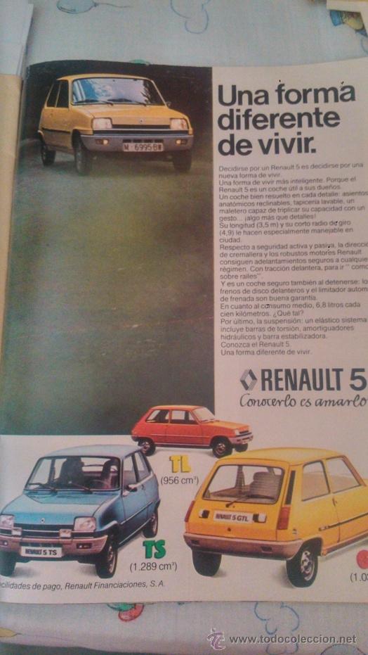 Coleccionismo de Revistas y Peri&oacute;dicos: RECORTE renault 5