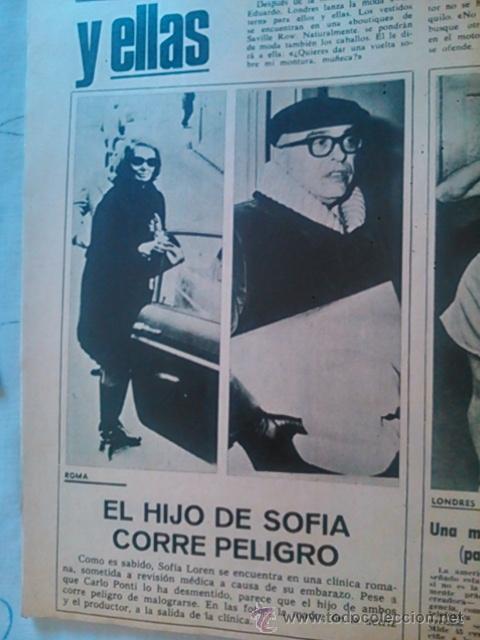 Coleccionismo de Revistas y Peri&oacute;dicos: RECORTE SOFIA LOREN pcar