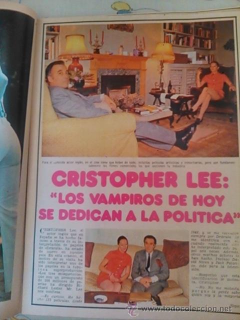 Coleccionismo de revistas y peri&oacute;dicos: recorte cristopher lee dracula drakula - Foto 1