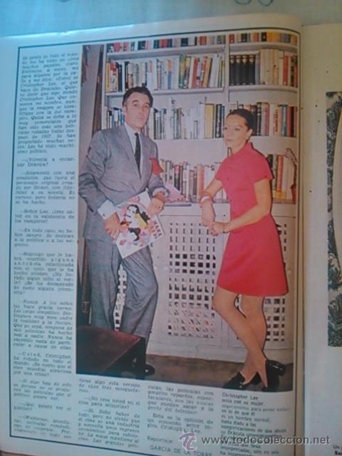 Coleccionismo de revistas y peri&oacute;dicos: recorte cristopher lee dracula drakula - Foto 2