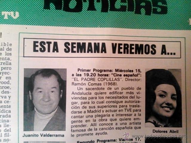Coleccionismo de Revistas y Peri&oacute;dicos: RECORTE juanito valderrama dolores abril