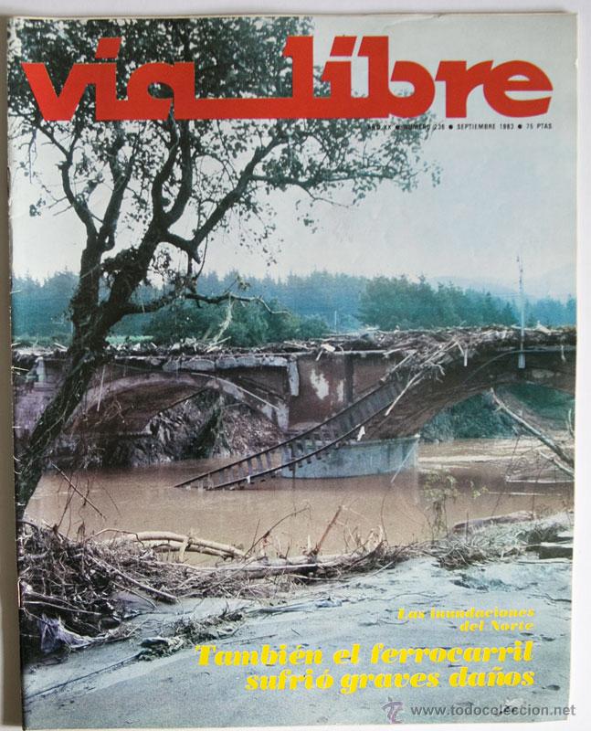 Colecionismo de Revistas e Jornais: REVISTA VIA LIBRE 236 SETIEMBRE 1983 TRENES INCLUYE SUP. POR TODA LA RED