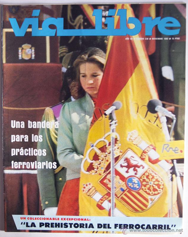 Coleccionismo de Revistas y Peri&oacute;dicos: REVISTA VIA LIBRE 238 NOVIEMBRE 1983 TRENES INCLUYE SUP. POR TODA LA RED