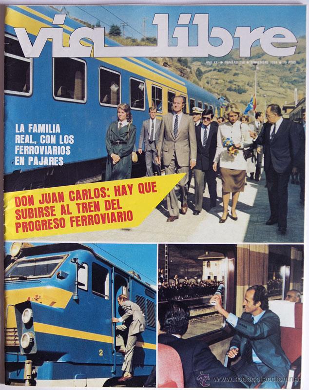 Colecionismo de Revistas e Jornais: REVISTA VIA LIBRE 250 NOVIEMBRE 1984 TRENES INCLUYE SUP. POR TODA LA RED