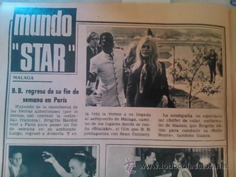 Coleccionismo de Revistas y Peri&oacute;dicos: RECORTE BRIGITTE BARDOT