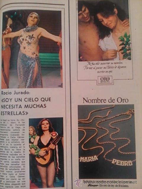 Coleccionismo de Revistas y Peri&oacute;dicos: RECORTE rocio jurado