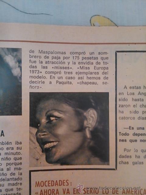 Coleccionismo de revistas y peri&oacute;dicos: recorte paquita rico