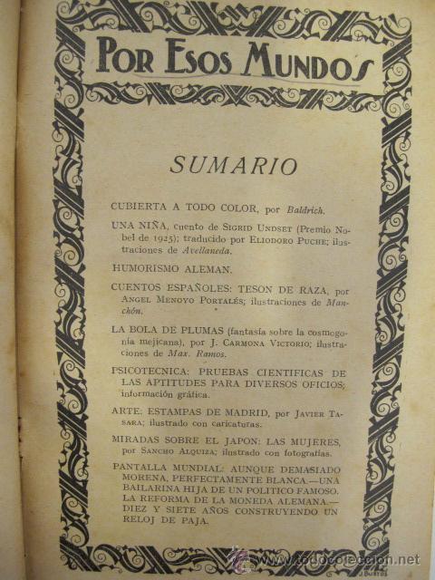 Collezionismo di Riviste e Giornali: Por esos mundos. Revista a&ntilde;os 20