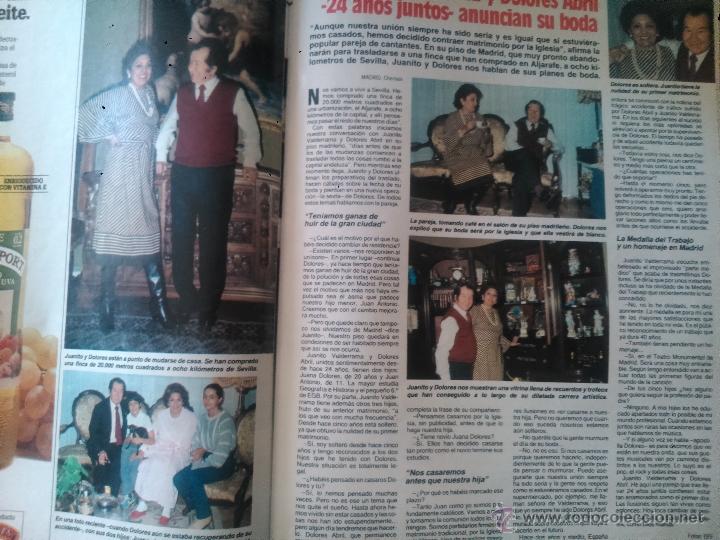 Coleccionismo de Revistas y Peri&oacute;dicos: RECORTE juanito valderrama dolores abril