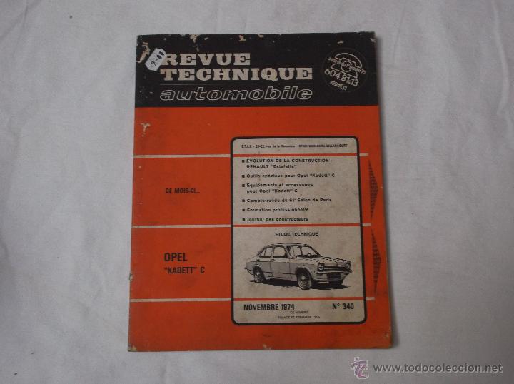 Coleccionismo de Revistas y Peri&oacute;dicos: REVUE TECHNIQUE AUTOMOBILE N&ordm; 340. EVOLUTION DE LA RENAULT ESTAFETTE. SALON DE PARIS N&ordm; 61.