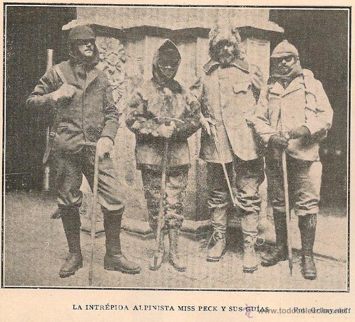 Coleccionismo de revistas y peri&oacute;dicos: * ALPINISMO * Miss Peck, ascensi&oacute;n al Nevado de Sorata en Bolivia - 1904