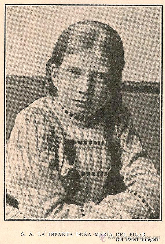 Collezionismo di Riviste e Giornali: Infanta do&ntilde;a Mar&iacute;a del Pilar , hija de la infanta do&ntilde;a Paz y el pr&iacute;ncipe de Baviera - 1904