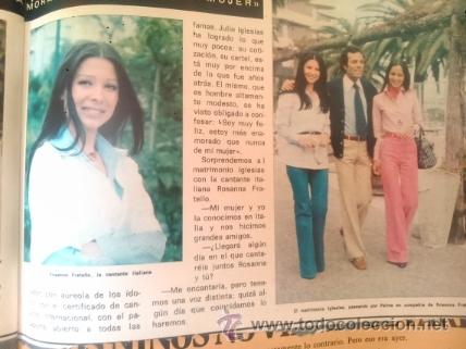 Coleccionismo de Revistas y Peri&oacute;dicos: RECORTE julio iglesias isabel preysler rosanna fratello