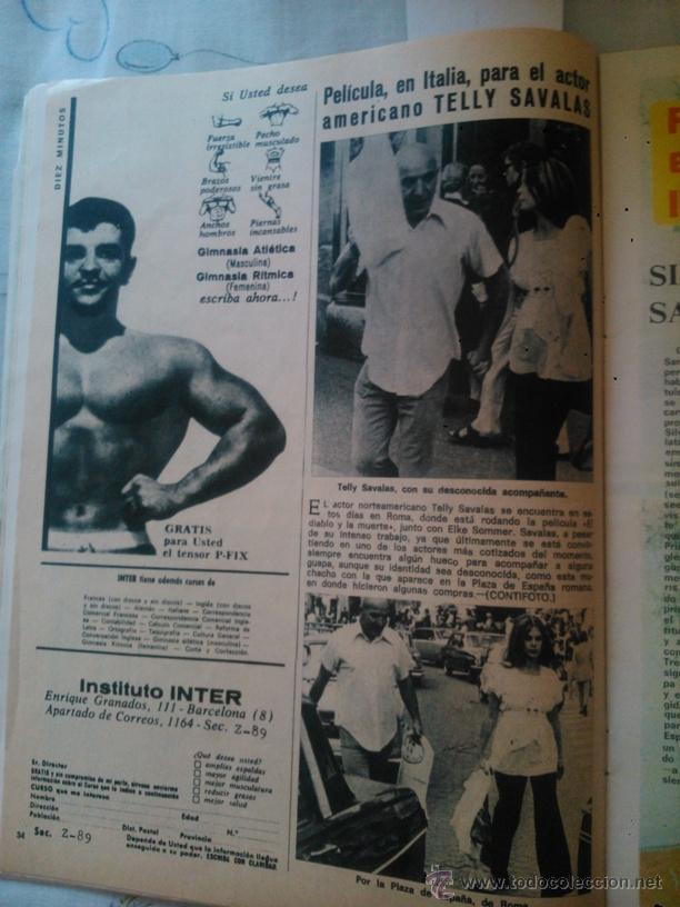 Sammeln von Zeitschriften und Zeitungen: RECORTE telly savalas kojak