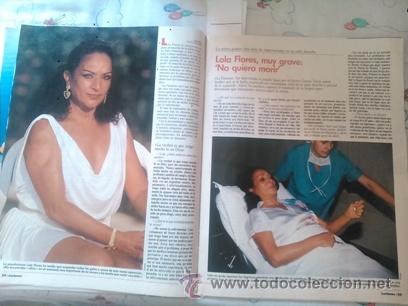 Coleccionismo de revistas y peri&oacute;dicos: RECORTE lola flores