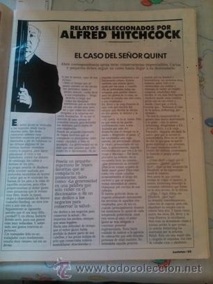 Coleccionismo de revistas y peri&oacute;dicos: RECORTE alfred hitchcock el caso del se&ntilde;or quint