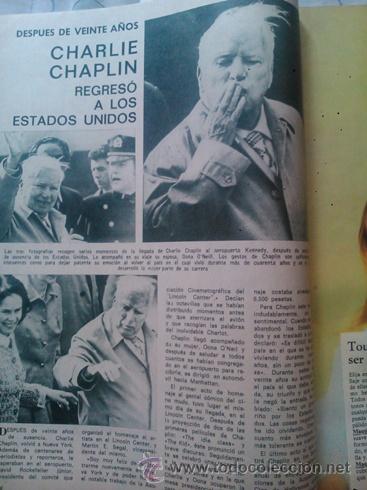 Coleccionismo de revistas y peri&oacute;dicos: RECORTE charlie chaplin
