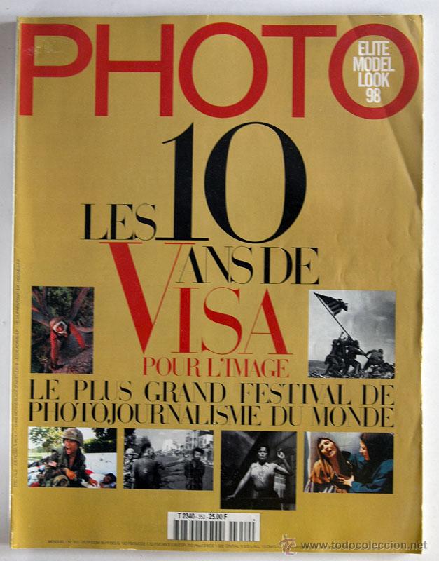 Colecionismo de Revistas e Jornais: REVISTA FRANCESA PHOTO N&ordm; 352 LES 10 ANS DE VISA PERPIGNAN FOTOPERIODISMO