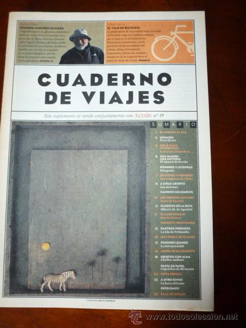 Coleccionismo de Revistas y Peri&oacute;dicos: Suplemento Cuaderno de viajes Altair n&ordm; 19