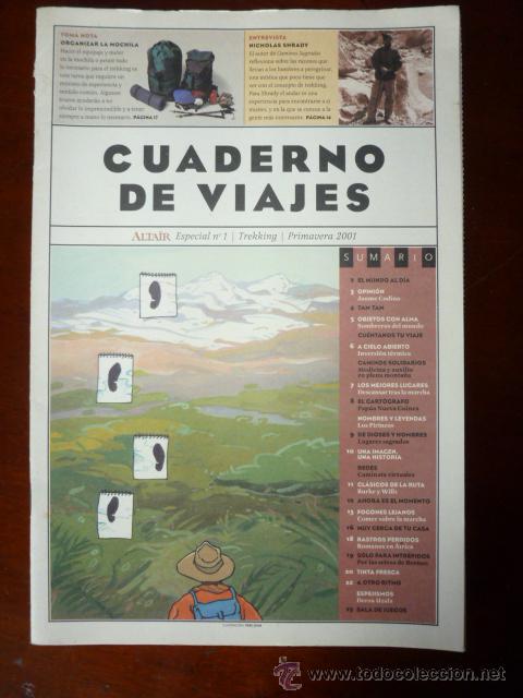 Coleccionismo de revistas y peri&oacute;dicos: Suplemento Cuaderno de viajes Altair Especial n&ordm; 1