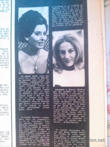 Colecionismo de Revistas e Jornais: RECORTE elisa ramirez marisa medina