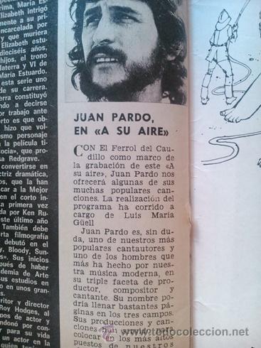 Colecionismo de Revistas e Jornais: RECORTE juan pardo