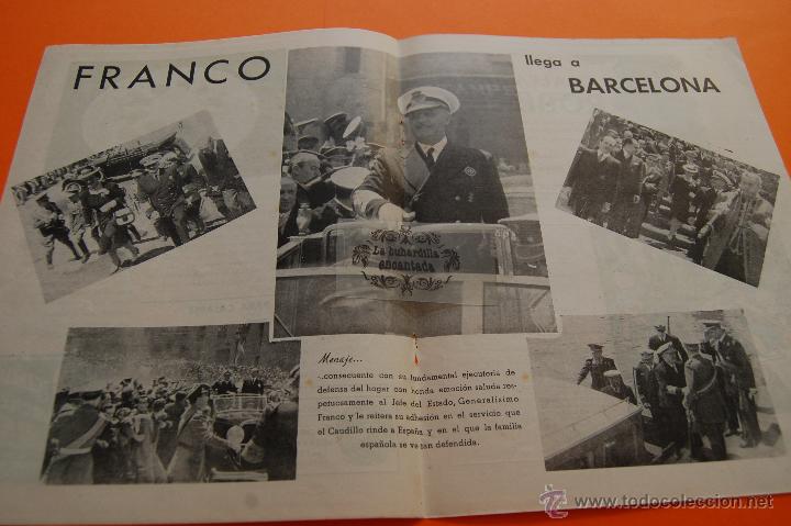 Collection Magazines and Newspapers: A&Ntilde;O 1947 - FRANCO LLEGA A BARCELONA - 2 PAG. -