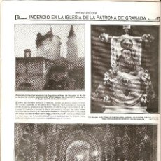 Coleccionismo de Revistas y Periódicos: AÑO 1916 DE LA DEVESA COMBURENTE CARBONES HOTEL REAL SANTANDER GRANADA INCENDIO IGLESIA ANGUSTIAS