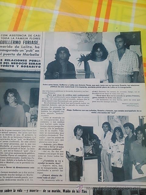 Coleccionismo de Revistas y Peri&oacute;dicos: RECORTE LOLITA ROSARIO ANTONIO FLORES