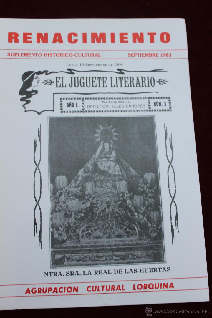 Collezionismo di Riviste e Giornali: REVISTA RENACIMIENTO LORCA, 1983 , ESPECIAL NTRA. SRA. LA REAL DE LAS HUERTAS