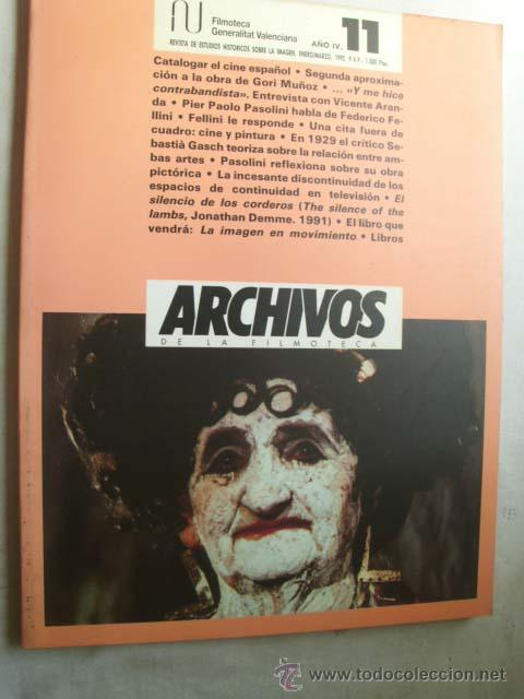 Coleccionismo de revistas y peri&oacute;dicos: ARCHIVOS DE LA FILMOTECA n&ordm; 11. 1992