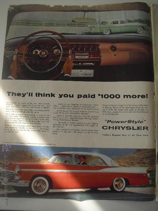 Coleccionismo de Revistas y Peri&oacute;dicos: Anuncio Chrysler Widsor V-8. Coche . Auto.. Publicidad. Hoja de Revista Americana de 1956