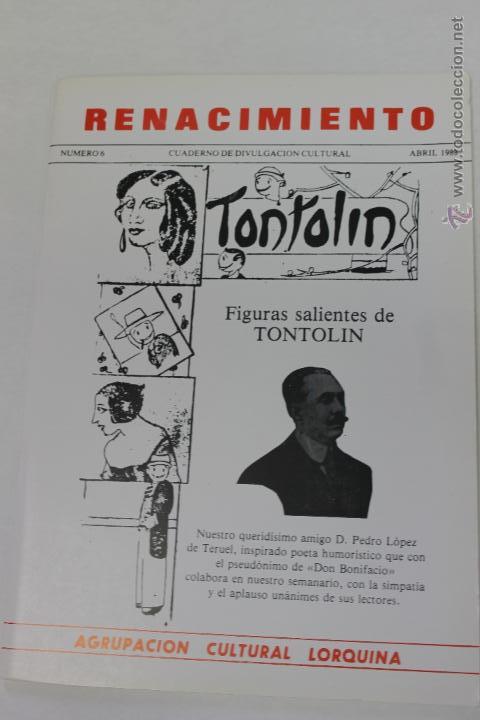 Coleccionismo de Revistas y Peri&oacute;dicos: REVISTA RENACIMIENTO LORCA  N&ordm; 6 ABRIL 1983 DE DIVULGACION CULTURAL