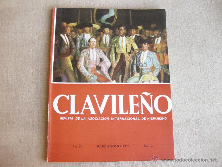 Coleccionismo de revistas y peri&oacute;dicos: REVISTA CLAVILE&Ntilde;O JULIO AGOSTO DE 1953 - NUMERO 22 - BUEN ESTADO
