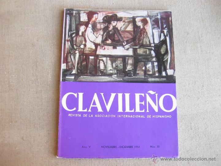 Coleccionismo de revistas y peri&oacute;dicos: REVISTA CLAVILE&Ntilde;O NOVIEMBRE DICIEMBRE DE 1954 - NUMERO 30 - BUEN ESTADO