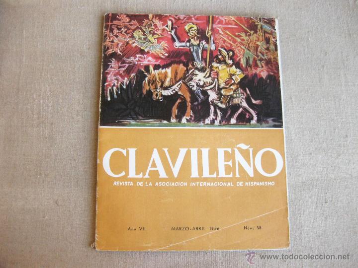 Coleccionismo de revistas y peri&oacute;dicos: REVISTA CLAVILE&Ntilde;O MARZO ABRIL DE 1956 - NUMERO 38