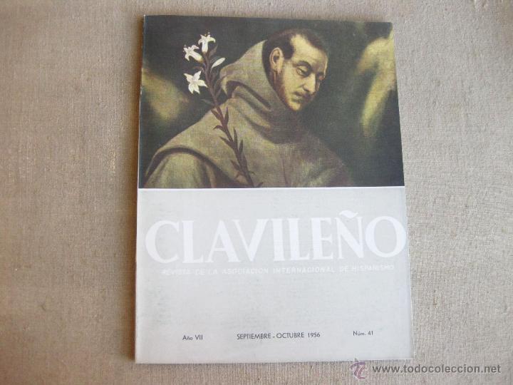 Coleccionismo de revistas y peri&oacute;dicos: REVISTA CLAVILE&Ntilde;O SEPTIEMBRE OCTUBRE DE 1956 - NUMERO 41