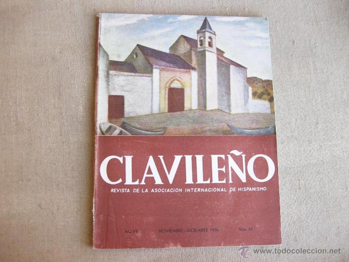 Coleccionismo de revistas y peri&oacute;dicos: REVISTA CLAVILE&Ntilde;O NOVIEMBRE DICIEMBRE DE 1956 - NUMERO 42 - BIEN DE ESTADO