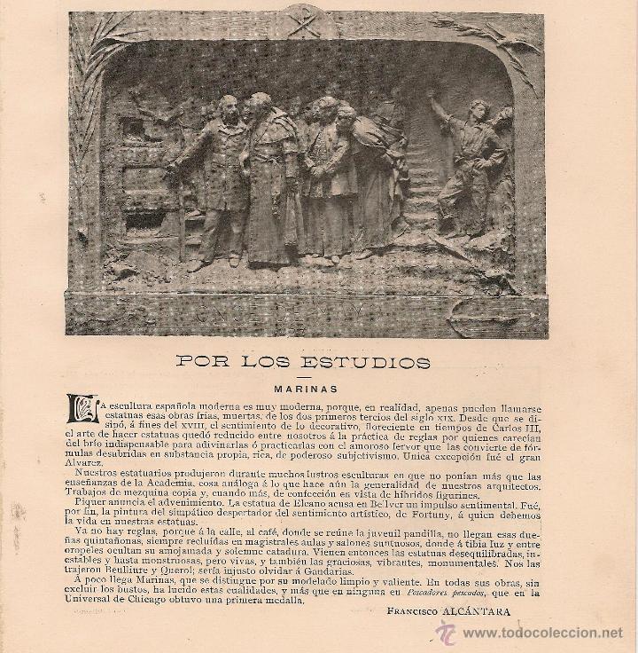 Coleccionismo de Revistas y Peri&oacute;dicos: * ARTE * Por los estudios: Marinas/ Francisco Alc&aacute;ntara - 1905