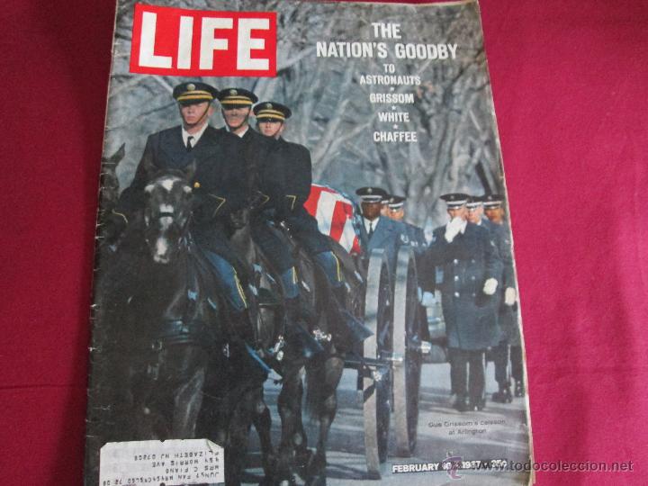 Coleccionismo de Revistas y Peri&oacute;dicos: A&ordf; REVISTA-LIFE-10 FEBRERO 1967-INGL&Eacute;S-DESPEDIDA A GRISSOM,WHITE Y CHAFFEE.VER FOTOS