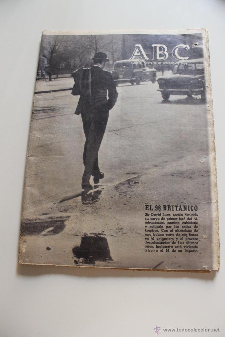 Coleccionismo de Revistas y Peri&oacute;dicos: PERIODICO ABC 1966 EL 98 BRITANICO,LA CRISIS DE GHANA, MADRID