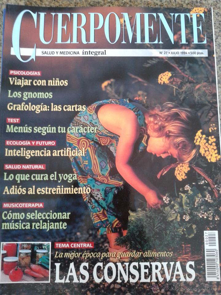 Coleccionismo de Revistas y Peri&oacute;dicos: REVISTA CUERPOMENTE - SALUD Y MEDICINA - N&ordm; 27 - JULIO 1994 --
