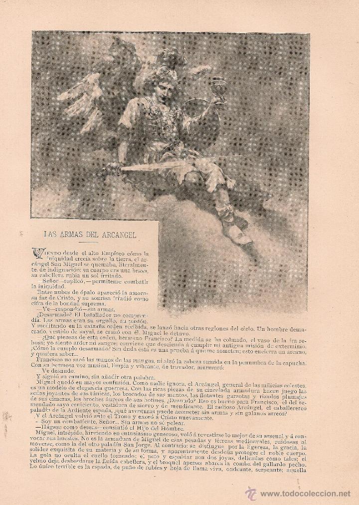 Coleccionismo de revistas y peri&oacute;dicos: Las armas del arc&aacute;ngel / Emilia Pardo Baz&aacute;n, dibujos de Regidor - 1905
